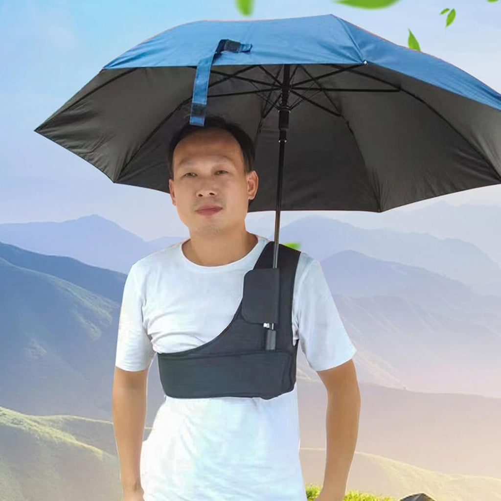 Umbrella Holder, Wearable Support Strap, Adjustable Wearable Umbrella Holder, Hands-Free Strap For Beach, Gardening & Festivals, Fits Most Standard Umbrellas