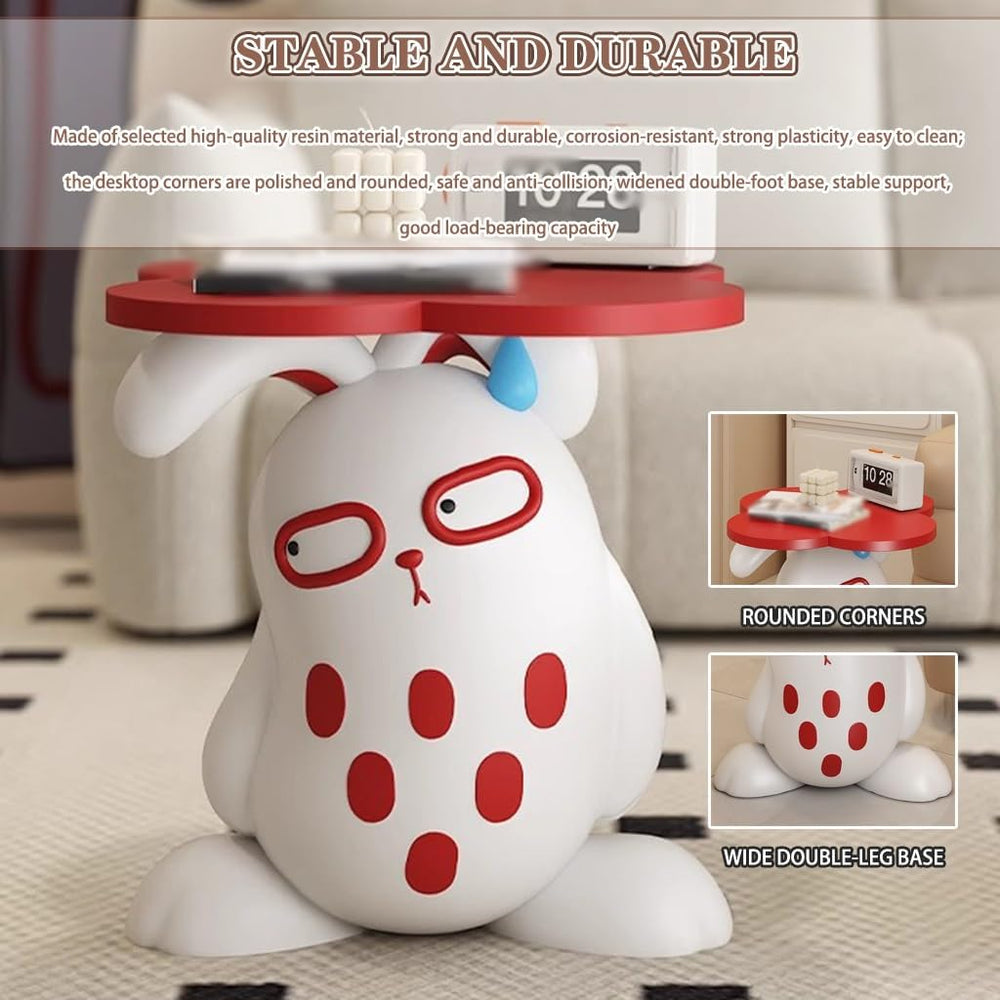 Fashionable Style Funny Rabbit Shape End Table, Living Room Creative Side Tab...