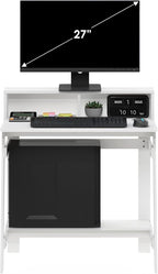 Furinno Simplistic A Frame Computer Desk, Regular, White