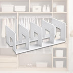 Wardrobe Divider Shelf Purse Organizer for Closet Shelf Dividers Purse Display Stand for Libraries, White