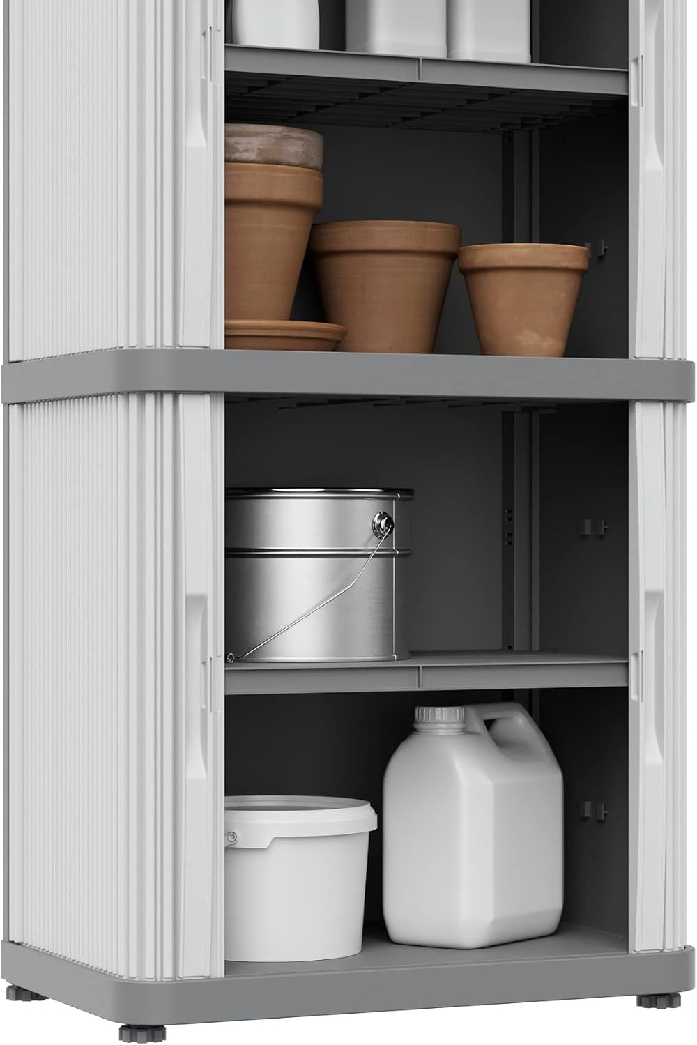 Terry, Rolling Space Cab 2, Indoor and Outdoor 2-Compartment Cabinet with Two...