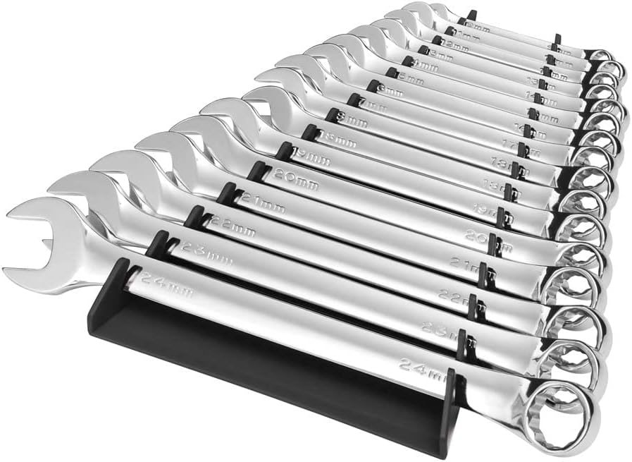 ERNST 5152 Reverse Wrench Organizer Tray, 16 Tool, Orange