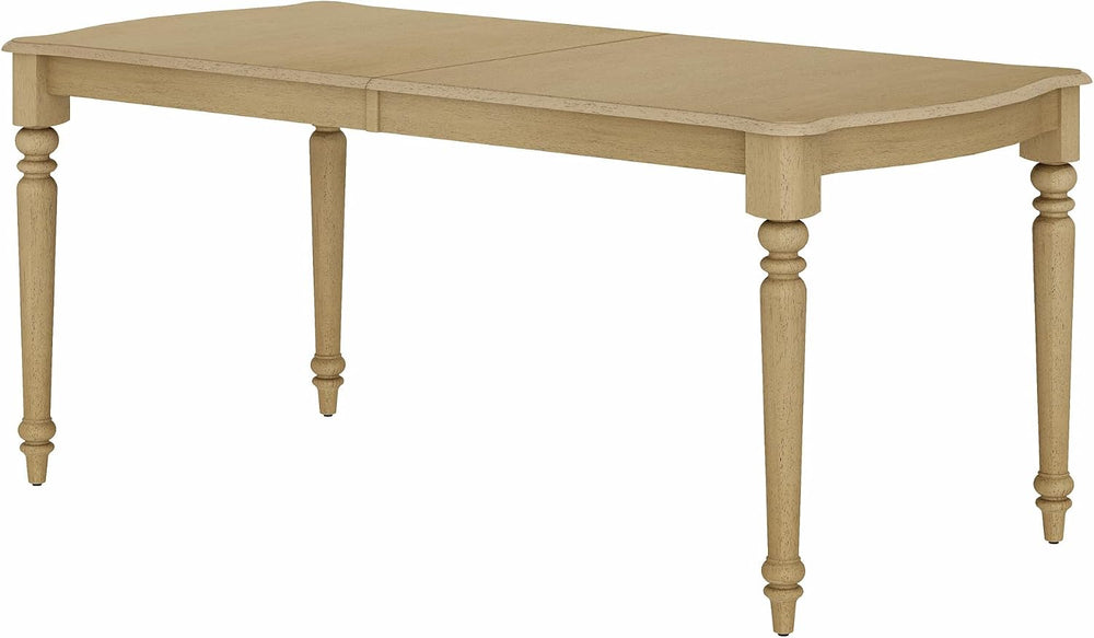 WAMPAT 70 Inch Dining Table for 6–8 People, Curved Edge Dining Room Table wit...