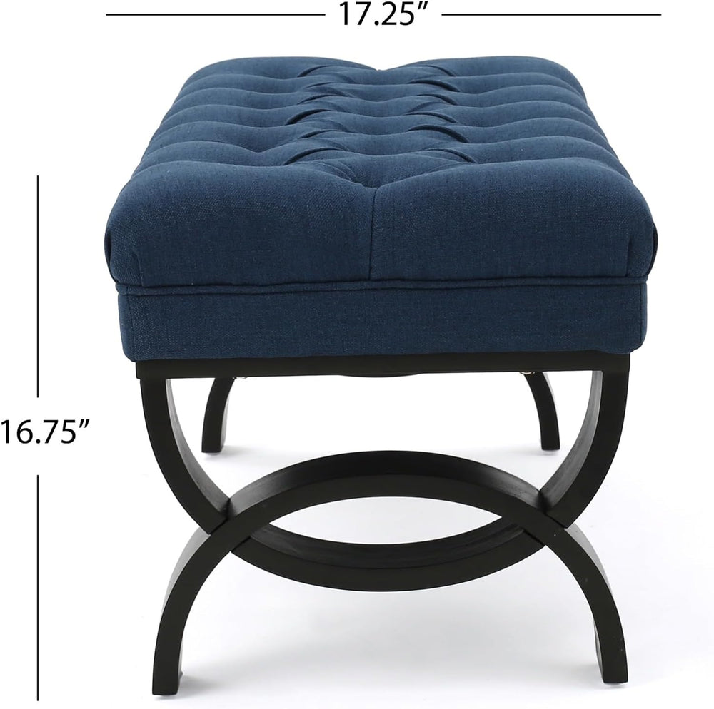 Merax 41” Upholstered Entryway Bench, End of Bed Ottoman Seat with Solid Wood...