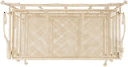 SAFAVIEH PAT5022A Outdoor Collection Torus Pearl White 3-Tier Shelf
