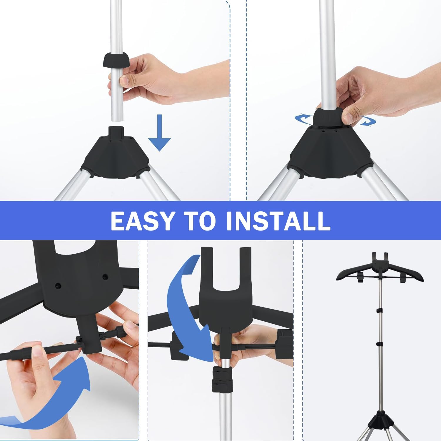 Garment Steamer Stand Rack for Clothes With Stand, Folding Garment Steamer Iron Stand With Ironing Gloves,Ideal for Travel and Home Ironing