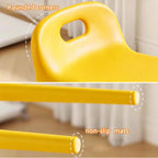 Stackable Plastic Backrest Stools, Conference Room Standby Chair, Simple Bar Stools, Widen The Large Seat Surface, for Parties, Home, Office(Orange)