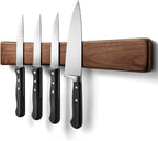 16 Inch Acacia Wood Magnetic Knife Holder with Multipurpose Use, Magnetic Knife Holders for Kitchen, Wooden Knife Rack, Magnet Strips for Knives & Metal Utensils, Tool Holder, Art Supply Organizer