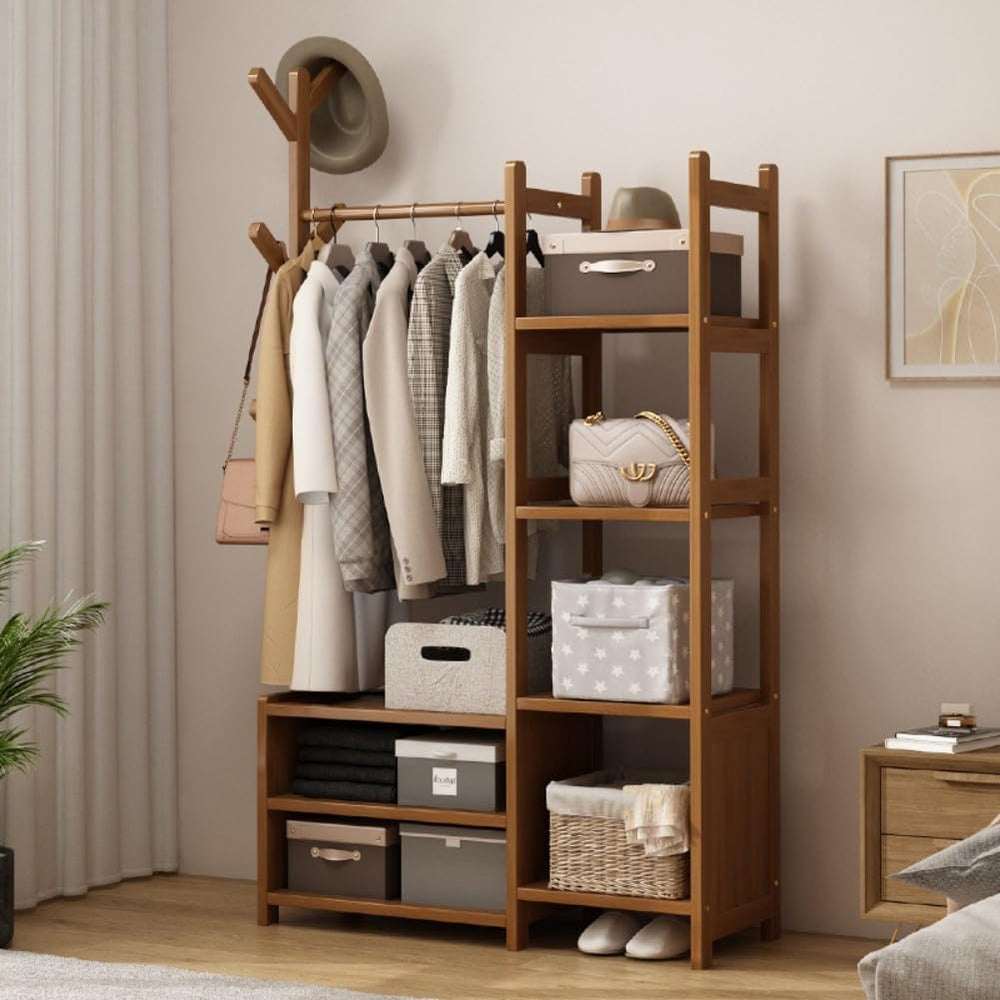 Open Wardrobes for Bedroom,Wardrobe Rack,Wardrobe on Wheels,Clothes Rail with...