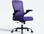 Ergonomic Office Chair - X-Shaped Computer Desk Chair Comfy, Gaming Chair, Office Chair with Lumbar Support, Mesh Office Chairs, Desk Chair for Long Hours(Black Purple)