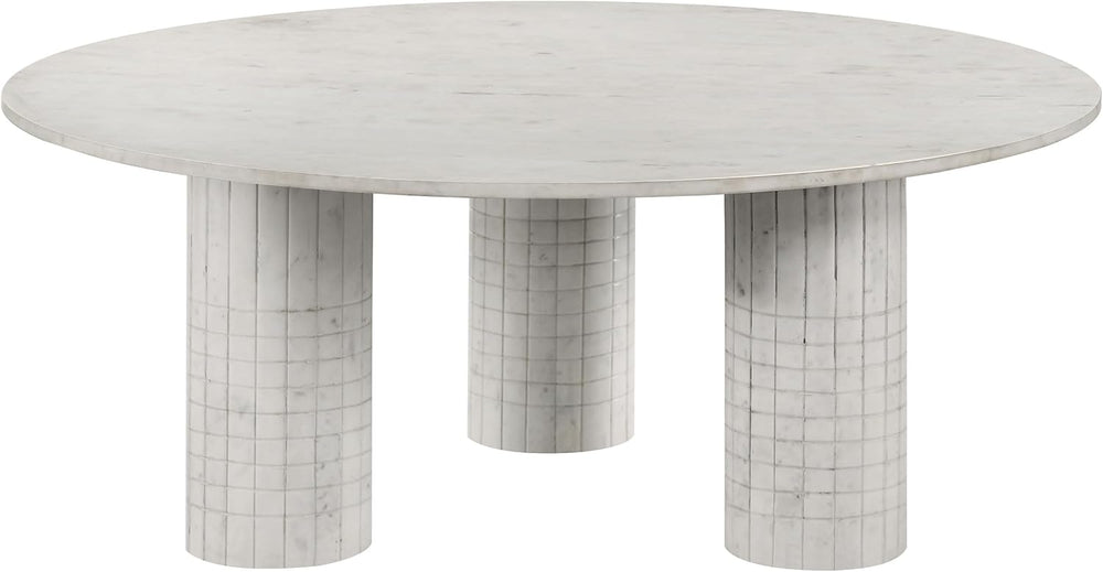 Coaster Home Furnishings Astoria 3-piece Marble Coffee and End Table Set White