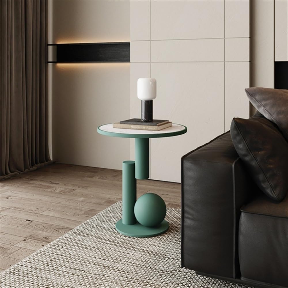 Side Table Round, Modern Accent End Table, Small Drink Table for Small Spaces...