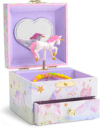 Jewelkeeper Jewelry Box for Girls with 1 Drawer - Unicorn Musical Jewelry Box, Beautiful Dreamer Tune, Spinning Unicorn Doll, Little Girl Music Box, Gifts for 5 Year Old Girls, Engineered Wood