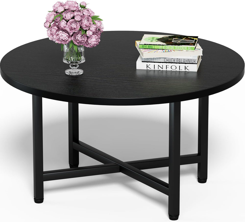FAMIDGE Coffee Table, 23.6" Coffee Tables for Living Room, Round Coffee ...