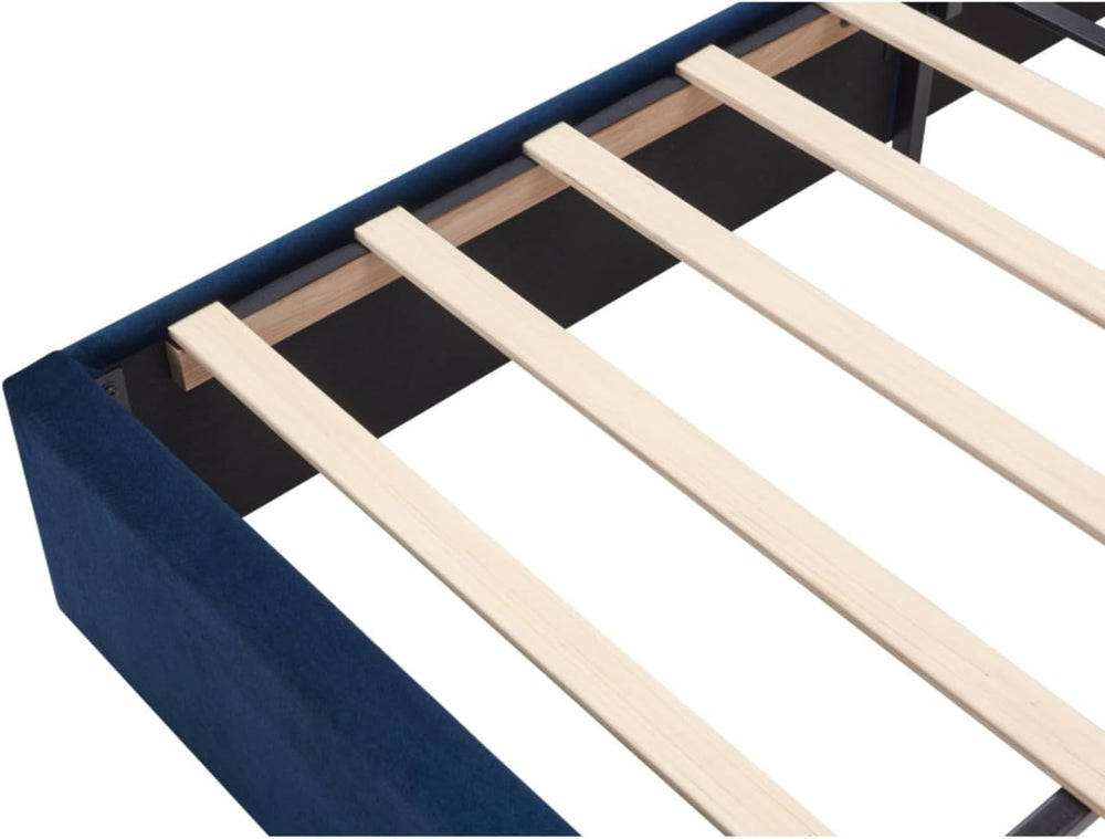 Hassyee Queen/King Size Upholstered Platform Bed Frame with Wingback Headboar...