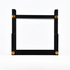 FFK 2 Tier Countertop Organizer, Cosmetic Organizer, Storage Shelf for Cabinet, Countertop, Pantry, Desktop, Ideal for Bathroom, Kitchen, Office (Black)