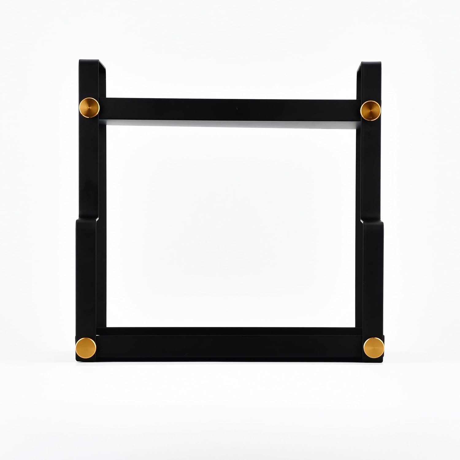 FFK 2 Tier Countertop Organizer, Cosmetic Organizer, Storage Shelf for Cabinet, Countertop, Pantry, Desktop, Ideal for Bathroom, Kitchen, Office (Black)