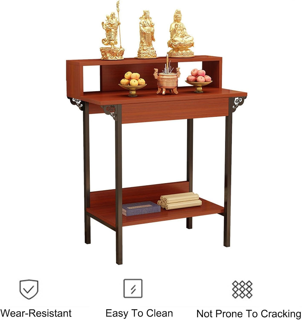3-Tier Meditation Table, Personal Shrine Altar, Prayer Stand Riser for Home D...