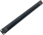 Jingchengmei 1U Disassembled Rack Mount Cable Management Panel with Brush for Cable Entry for 19-Inch Rack or Cabinet Black (BF01UAB2)