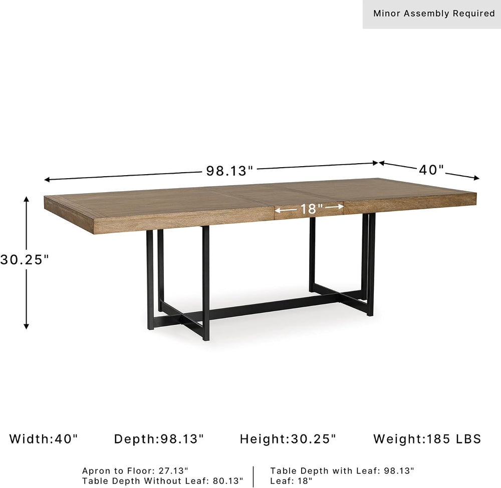 Signature Design by Ashley Tomtyn Casual Self Storing Leaf Dining Extension T...