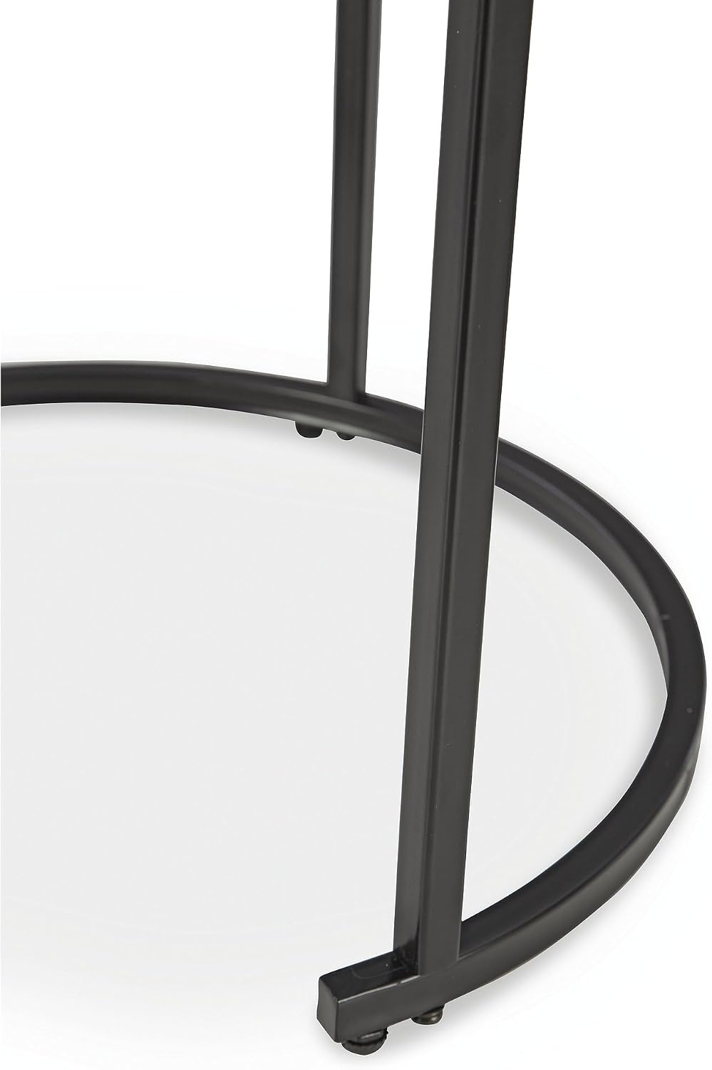 Signature Design by Ashley Jusmour Modern Nesting Table Set with Faux Leather...