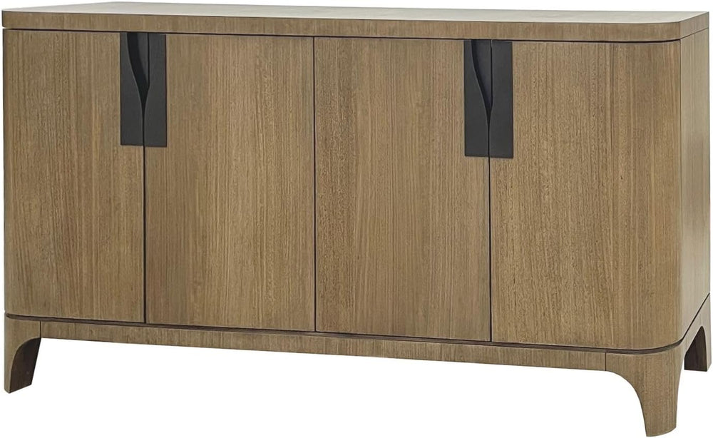 Eucalyptus Dining Server with Shelves, Tan | eucalyptus veneer server with mo...