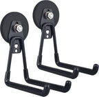 MUTUACTOR Large Garage Hooks,2PCS Storage Magnetic Hooks Heavy Duty,Anti-Slide Garage Hanger Magnetic Mounting,Garage Organization for Power Drill,Garden Tools,Hose,Tool Chest,Steel Pegboard,Workshop