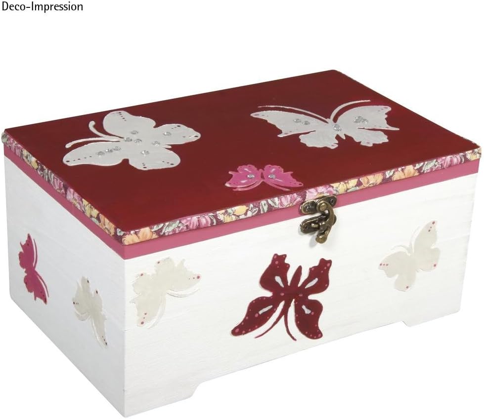 Rayher Wooden Casket with Inset, 2 Parts, 28x18x13,5cm, Multi-Colour, 2.85 x ...