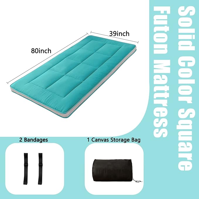 MAXYOYO Twin Bed Mattress Japanese Floor Futon Mattress, Twin Tatami Pad Camp...