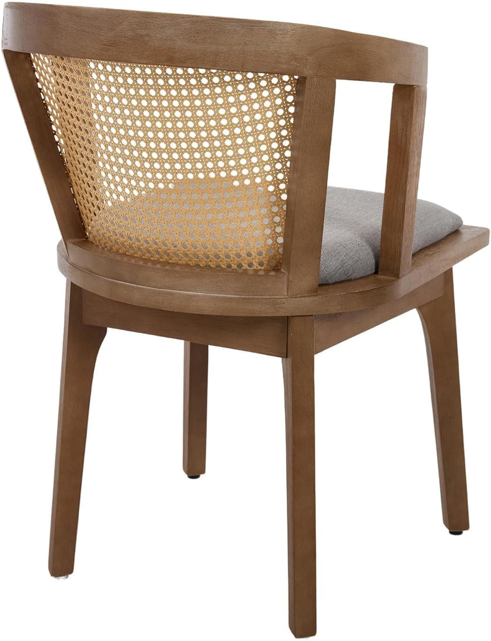Kmax Modern Rattan Dining Chair Set of 4 Farmhouse Semi Barrel Dining Room Ch...