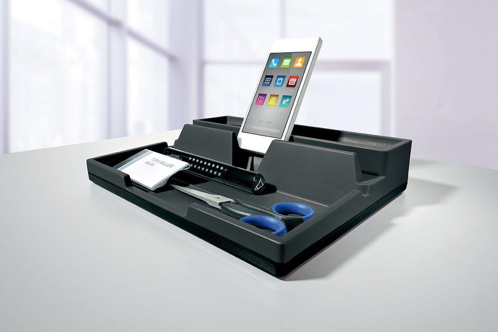 Durable 761358 VARICOLOR Desk Organiser, Compact Stationery Storage Tray with...