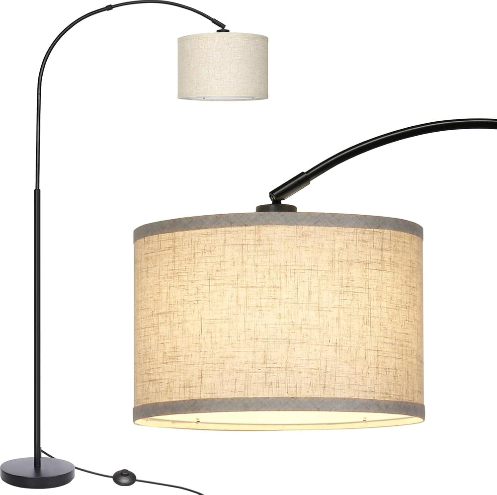 Seaside village Arc Floor Lamps for Living Room, Modern Standing Lamp with Ad...