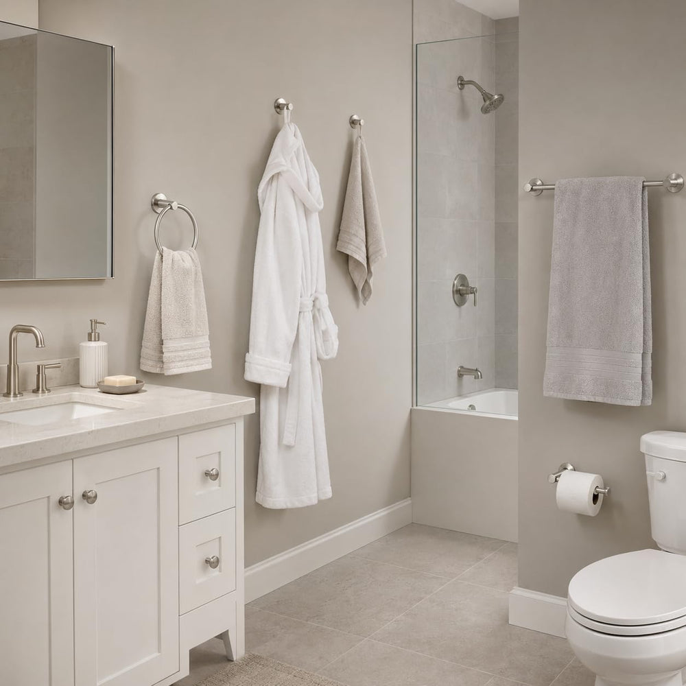 Bathroom Hardware Set 5 Piece, Brushed Nickel Bathroom Accessories Set, SUS30...