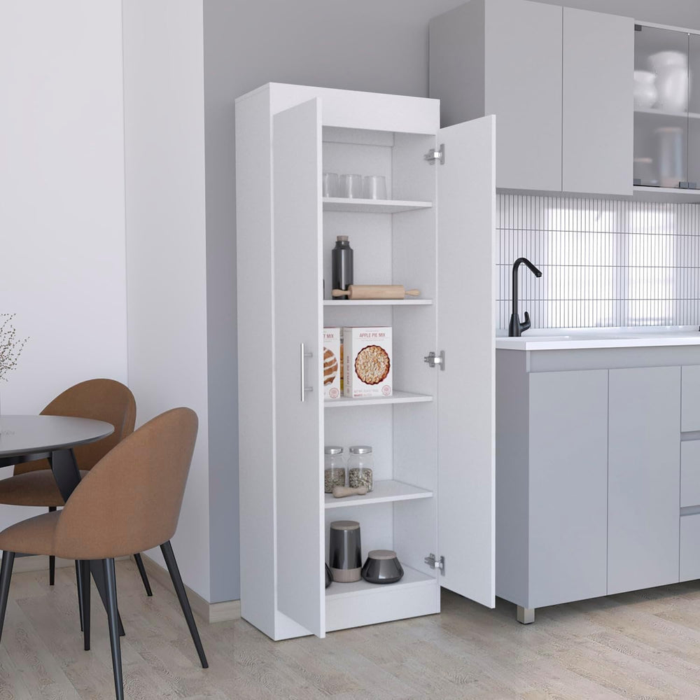 Nepal Pantry Cabinet, Space-Efficient 2-Door Design for Organized Kitchen Sto...