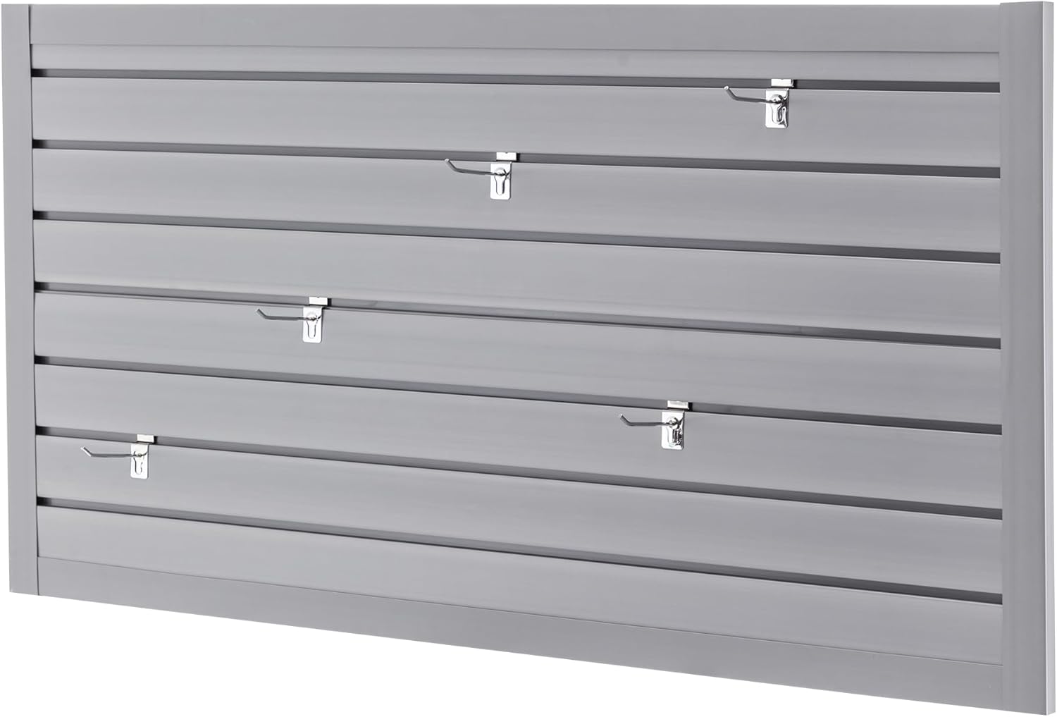 Slat Wall Paneling 4x2 FT, PVC SlatWall Panels Garage Organizer Storage System with Hooks & Accessories, Heavy Duty Wall Mounted Rack