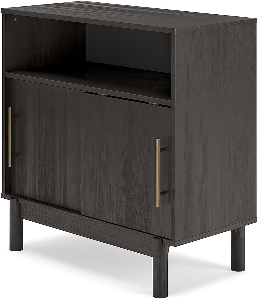 Signature Design by Ashley Brymont Modern 2 Door Accent Cabinet, Grayish Brown