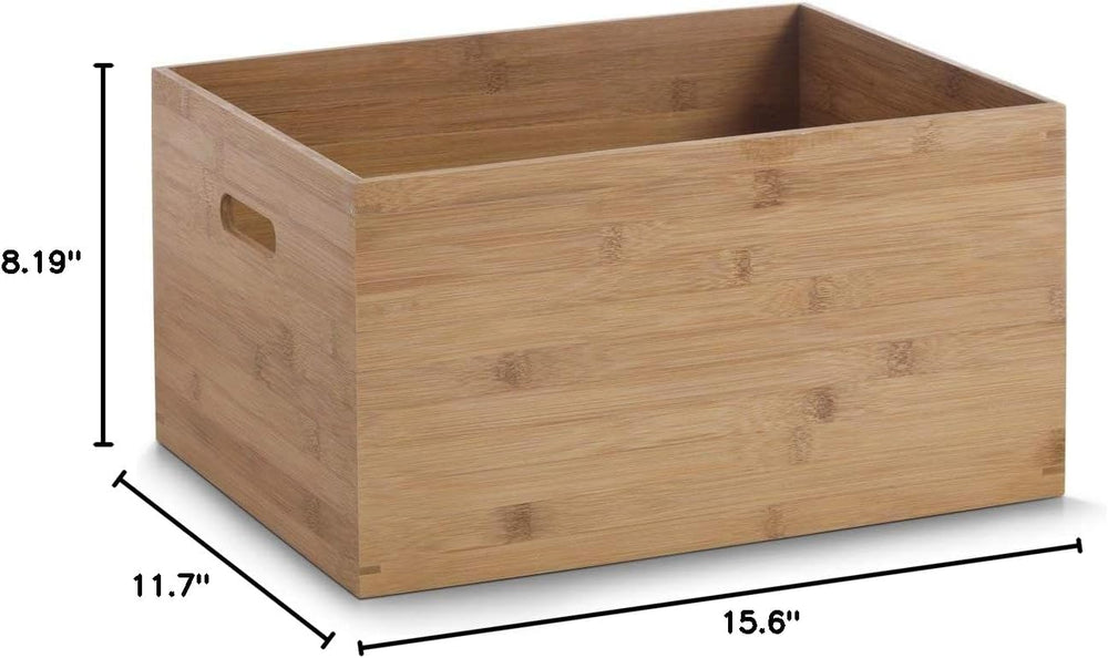 Zeller Storage Box Bamboo 40x30x21cm, Multi-Colour, 28 x 28 x 13 cm