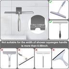 CGBE Razor Holder for Shower, 4 Packs Shaver Holder and Hooks, Self Adhesive Wall Mounts for Bathroom, Damage Free - Grey