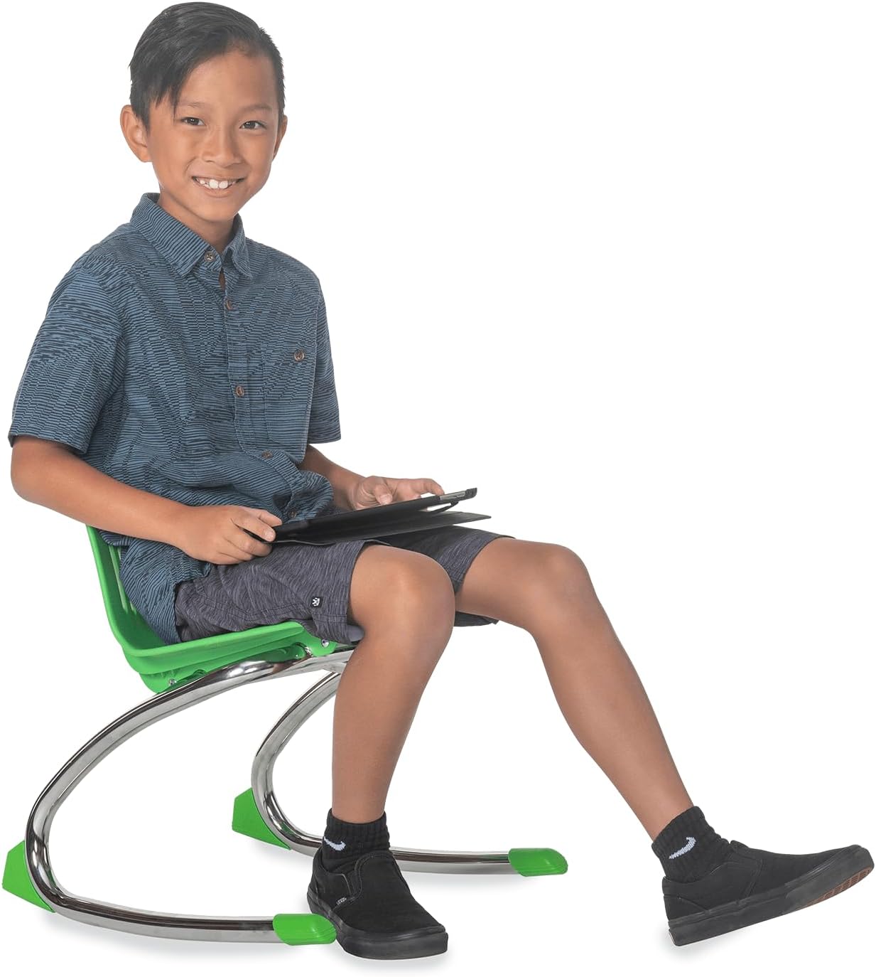 Virco ANROCK16 Analogy Rocking Chair 16" Seat Height (Set of 4) - Navy | For 3rd to 4th Grade, Flexible Seating, Promotes Focus, Ideal for Classrooms and Libraries, No Assembly Required