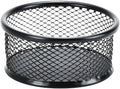 1Pc Black Metal Paper Clip Holder Mesh Paperclip Bowl Binder Clip Dispenser Desk Bobby Pin Container Organizer for Home Office Classroom School,Paper Clip Holders,Desk Supplies Holders and Dispensers