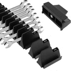 Makerfire 40PCS Magnetic Wrench Organizer for Tool Box Drawer Organization and Storage, Modular Wrench Holder/Rack Set with Metric & SAE Labels (Black)