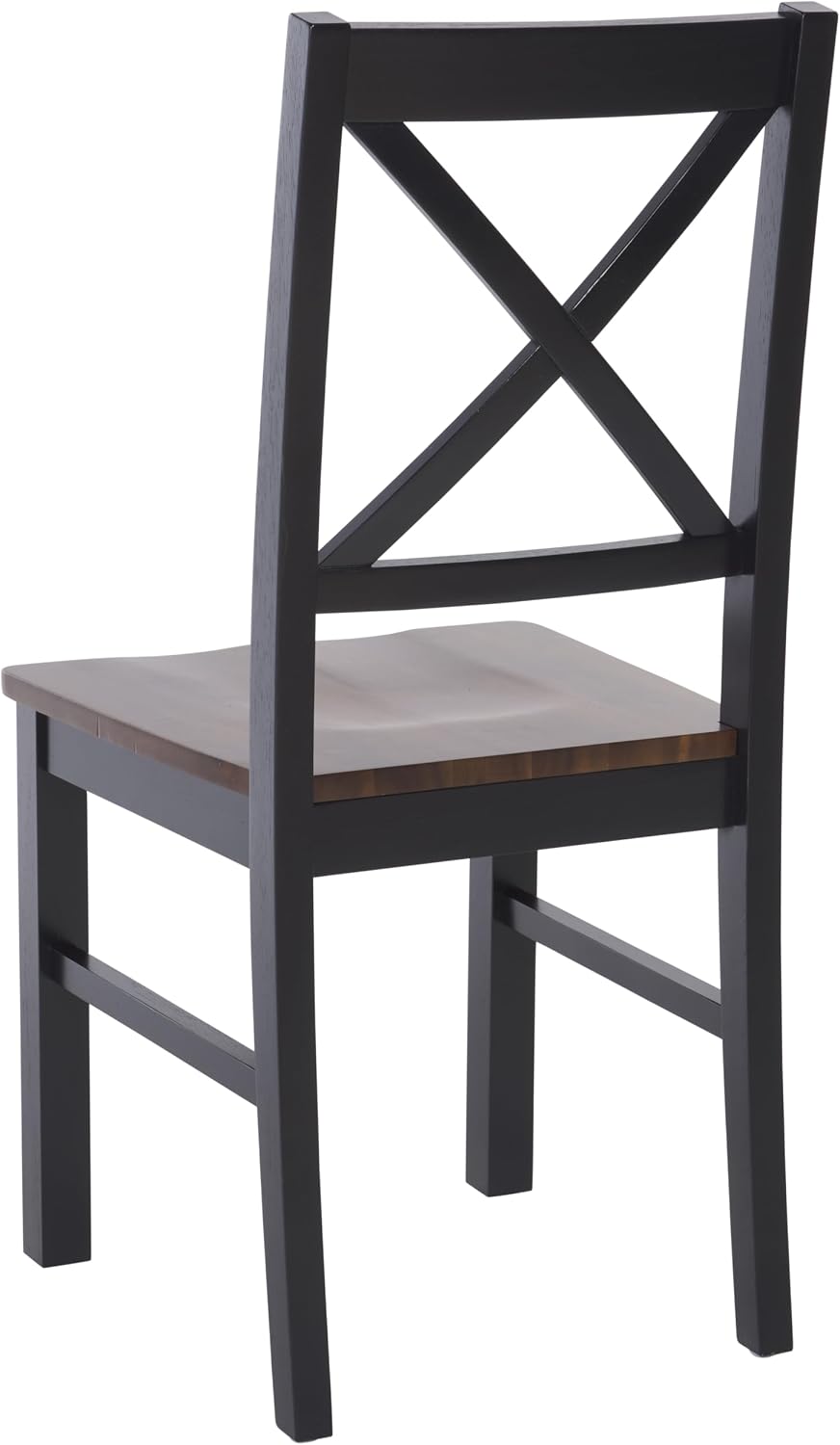 SAFAVIEH Home Collection Akash Farmhouse Black & Walnut Dining Chair Set ...