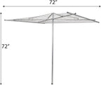 Household Essentials 17140-1 Rotary Outdoor Umbrella Drying Rack | Steel | 30-Lines with 182 ft. Clothesline