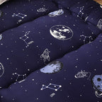 MAXYOYO Japanese Floor Mattress Futon Mattress, 4" Thicken Tatami Mat Sleeping Pad Foldable Roll Up Mat Boys Girls Dormitory Pad Kids Floor Lounger Pillow Bed, Charcoal Grey, Queen Size