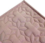 Portable Jewelry Roll Untangled Secure Necklace Travel Storage Bag Displays Holder 16 Chain (Embroidery Pink Velvet)