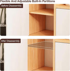 Kitchen Pantry Storage Cabinet with 4 Doors and Adjustable Shelves, Pantry Storage Cabinet, Freestanding Kitchen Cupboard, for Living Room, Dining Room