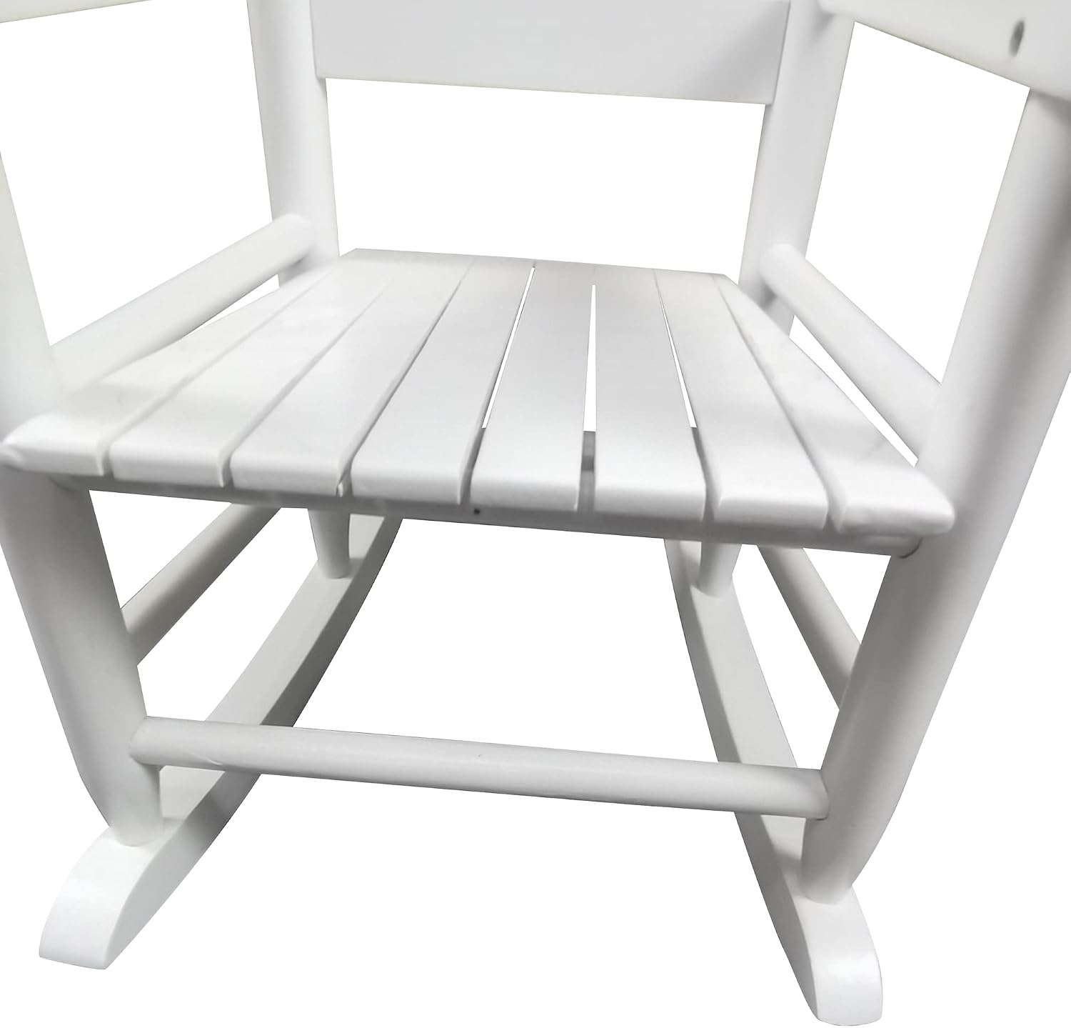 Kids Rocking Chair, Toddler Rocking Chair, Children’s Rocking Chair Porch Rocker Chair with Classic Rocker and Hardwood Construction, for Nursery, Indoor, Outdoor, Living Rooms, Bedrooms (White)