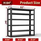 Heavy Duty Storage Shelves Unit, Adjustable Metal Garage Shelving,4200LBS Garage Storage Industrial Shelves,Storage Racks,Steel Shelf Suitable for Shop,Warehouse,Basement