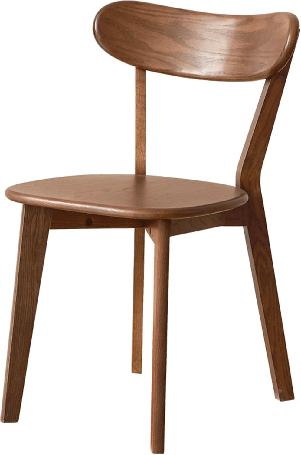 YESWOOD Oak Dining Chairs, 100% Solid Wood Kitchen Chairs with Curved Backres...