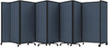 Versare Room Divider 360 Portable Wall Partition | Folding Panels | Large Freestanding Divider | Locking Wheels | Temporary Room Separator